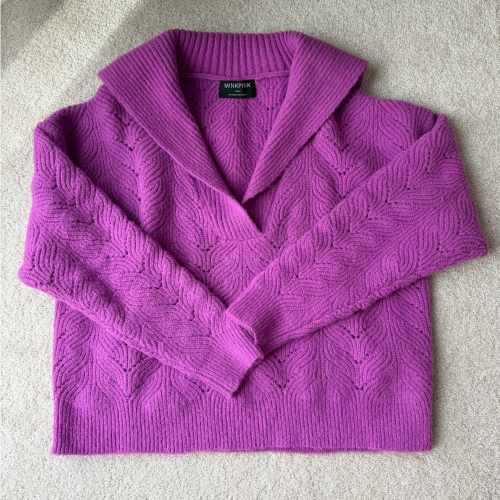 Mink Pink Women's Purple Sweater